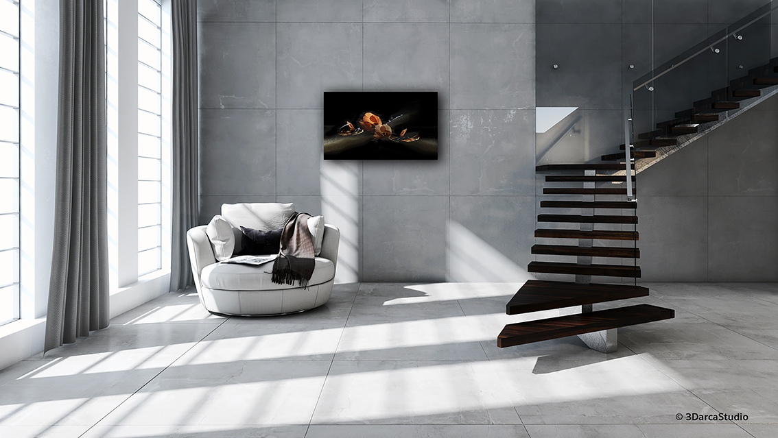 Dans le couchant des fleurs de purau, finition Galerie d'Art en édition limitée et numérotée, remis avec son certificat d'authenticité Dans le couchant des fleurs de purau, en exclusivité vente chez MyOvahe.