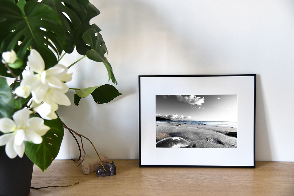 Entre sable et lagon, photographie de Cécile Flipo, en édition numérotée et en exclusivité vente chez Myovahe.