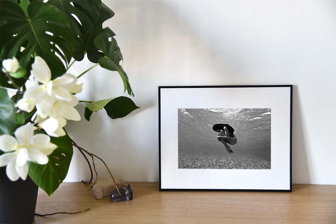 Ocean Fetus est une photographie artistique sous-marine de Christian Coulombe, en édition limitée pour le grand format, numéroté et en exclusivité vente chez Myovahe.