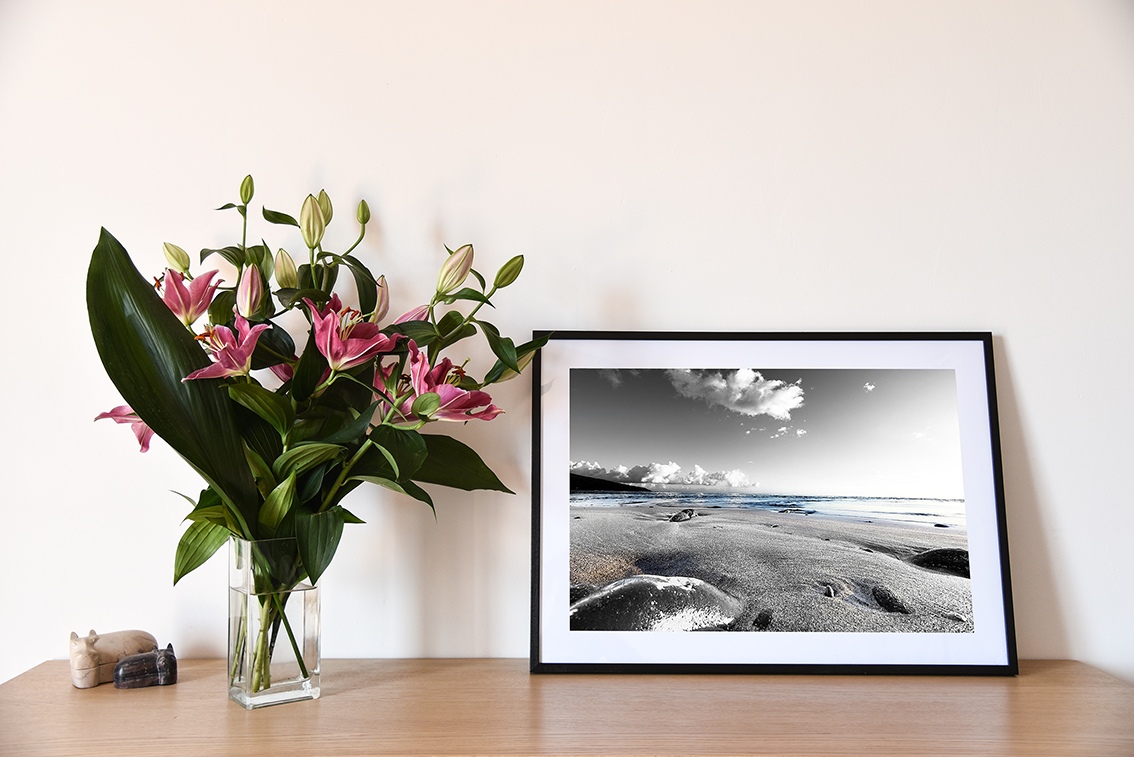 Entre sable et lagon, photographie de Cécile Flipo, en édition numérotée et en exclusivité vente chez Myovahe.